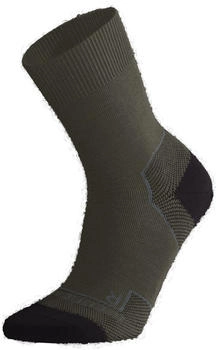 Icebreaker Light Crew Wandersocken Trekking Merino loden schwarz gritstone hthr