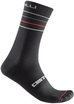 Castelli Endurance Socken schwarz silber rot