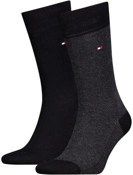 Tommy Hilfiger Birdseye Socken schwarz