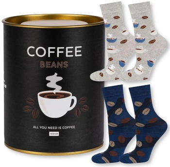 Soxo Damen-Baumwollsocken Kaffeemotiv