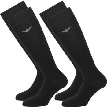 Emporio Armani 2er-Pack Lange Socken schwarz