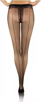 Sesto Senso 2er-Pack Nahtstrumpfhose Den gemustert transparent