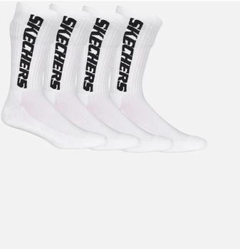 Skechers Tennissocken Cushioned 4er Pack weiß