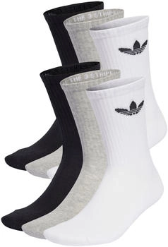 Adidas Trefoil Cushion Socken 6er Pack schwarz