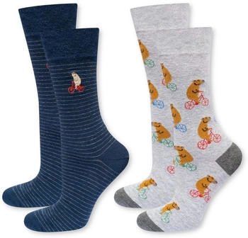 Soxo Baumwollsocken Kapybara-Motiv