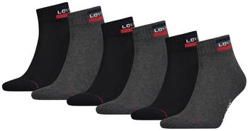 Levi's Kurzsocken 'Socken 6er Pack' schwarz