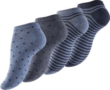 Vincent Creation Damen Mädchen Sneakersocken Punkte Ringel