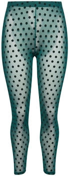 Ulla Popken Feinstrumpfhose Mesh Flock-Punkte schwarz oliv