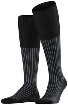 Falke Oxford Stripe Kniestrümpfe schwarz