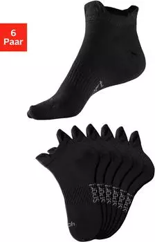 Bench Sneakersocken 6er-Pack schwarz