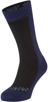 SealSkinz Kaltes Wasser Wasserdichte Socken mittellang schwarz blau