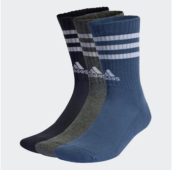 Adidas 3er Pack Cushioned Crew Retro-Socken IP2639 legend ink preloved ink dark grey