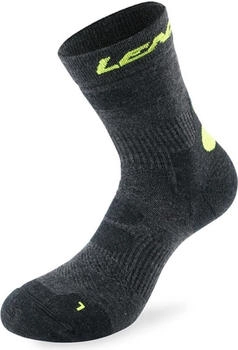 Lenz Trekking Halblange Socken grau schwarz