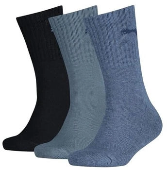 Puma 3er Pack Sportsocken denim blue schwarz