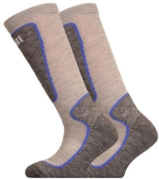 UphillSport Valta Alpine Shin Cushioned M5 Merino Skisocken light grey