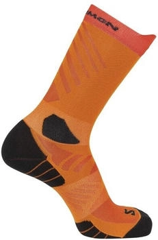 Salomon Aero Crew Laufsocken orange turmeric