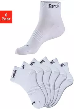 Bench Sportsocken 6er-Pack wei&szlig;