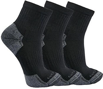 Carhartt Cotton Blend Quarter Socken 3er-Pack schwarz