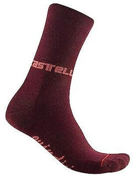 Castelli Quindici Soft Merino Socken rot