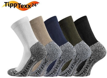 TippTexx 24 4-8 Paar Trekkingsocken Antiloch-Garantie Coolmax Socken