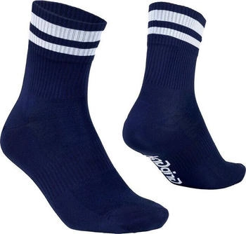 GripGrab Original Stripes Crew Socks navy blau