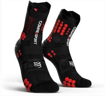 Compressport Trail Black Red T3 Kompressions Laufsocke schwarz rot