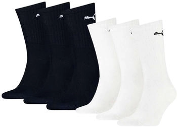 Puma Sportsocken 6er Pack Tennissocken crew einfarbig