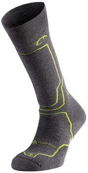 Lurbel Peak Six Socken dunkelgrau pistaziengrün