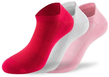 Lenz Performance Sneaker Tech Socken weiss rot pink