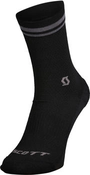 Scott Merino Crew Socke schwarz dunkelgrau 1659