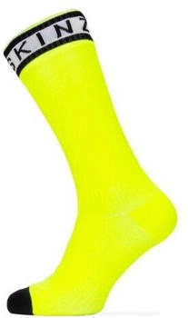 SealSkinz Waterproof Warm Weather Mid Length Sock With Hydrostop neon gelb schwarz weiß