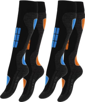 Stark Soul Skisocken Paar blau orange Spezialpolsterung