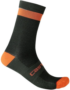 Castelli Alpha PrimaLoft Socken dunkelorange rot