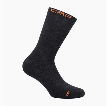CMP Hiking Wool Sock Mid 3I87177-U905 carbone mel
