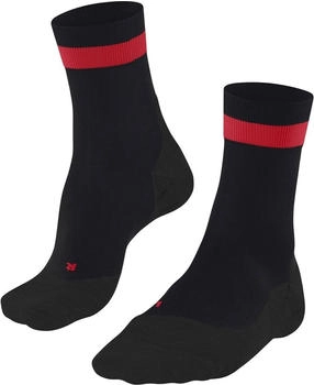 Falke Kurzsocken Ergonomic Fitness Lauf Socken schwarz rot