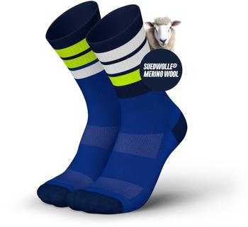 INCYLENCE Merino Laufsocken Wandersocken Paar strive blue canary