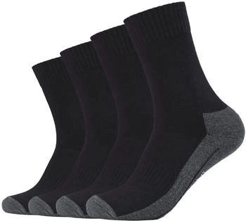 Camano Sportsocken dunkelgrau schwarz weiß