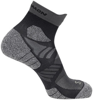 Salomon Aero Ankle Laufsocken grau schwarz