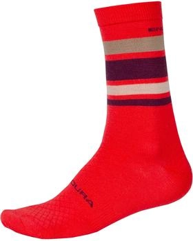 Endura Baabaa Merino Stripe Socken granatapfel