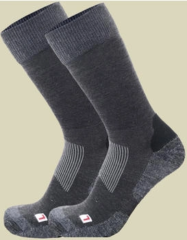 Wapiti Merino Trekkingsocken Doppelpack anthrazit