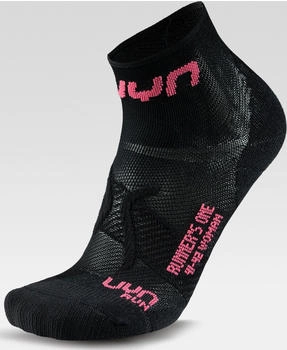 UYN Woman Runner's One Socks black/pink