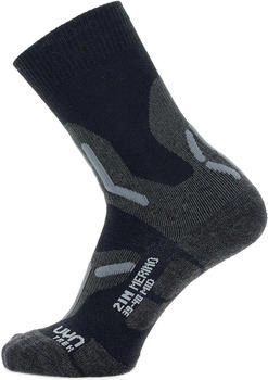 UYN Woman Trekking 2IN Merino Mid Socks black/grey