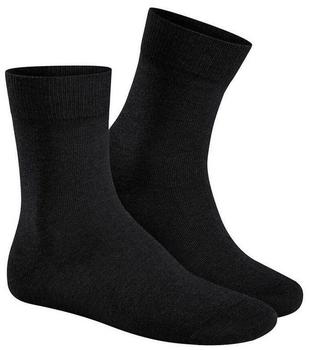 Hudson Relax Cotton Socken weich schwarz 0005