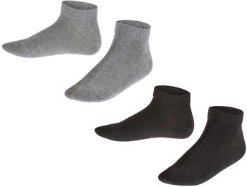 Falke Socken 'Happy' graumeliert schwarz