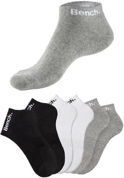 Bench Sportsocken 2x schwarz 2x grau-meliert 2x wei&szlig;