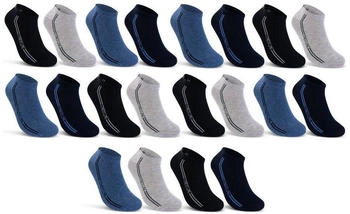 sockenkauf24 Sneaker Socken Herren Baumwolle atmungsaktiv mehrfarbig 16777