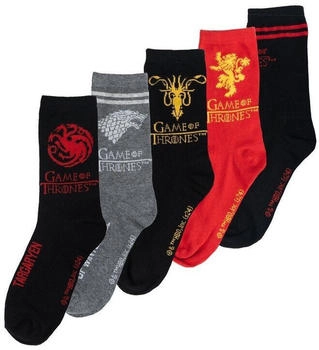 United Labels Game of Thrones Socken Sneaker Strümpfe 5er Pack