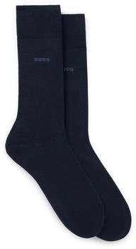 Hugo Boss Mittelhohe Socken aus Baumwoll-Mix 2P RS Uni CC 50516616 dunkelblau
