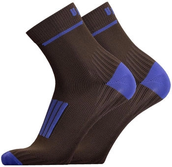 UphillSport Laufsocken FRONT 2er Pack blau grau
