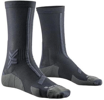 X-Socks Trail Run Discover Crew Laufsocken grau anthrazit